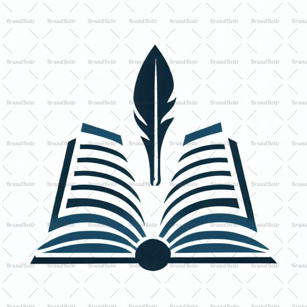 Offenes Buch und Feder